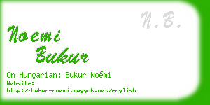 noemi bukur business card